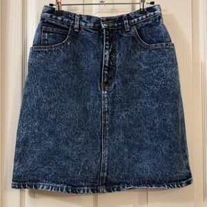 Guess Blue Knee-Length A-Line Midi Skirt